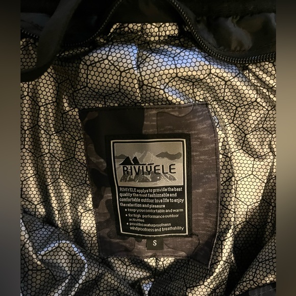 Men's RIIVIYELE Winter Sky Mountain Snow Pants Ski Bibs, size small - Picture 7 of 7